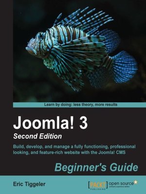 cover image of Joomla! 3 Beginner's Guide